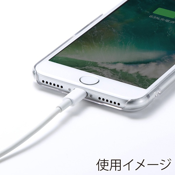 サンワサプライ iPhone8／7／SE3／SE2用クリアケース PDA-IPH014CL 1個（ご注文単位1個）【直送品】