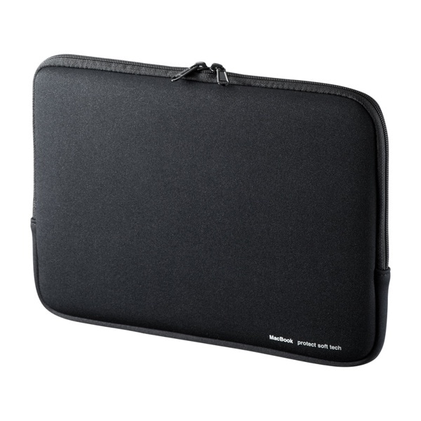 サンワサプライ MacBook用 プロテクトスーツ ウェットスーツ素材 ファスナー付き IN-MACPR1301BK 1個（ご注文単位1個）【直送品】