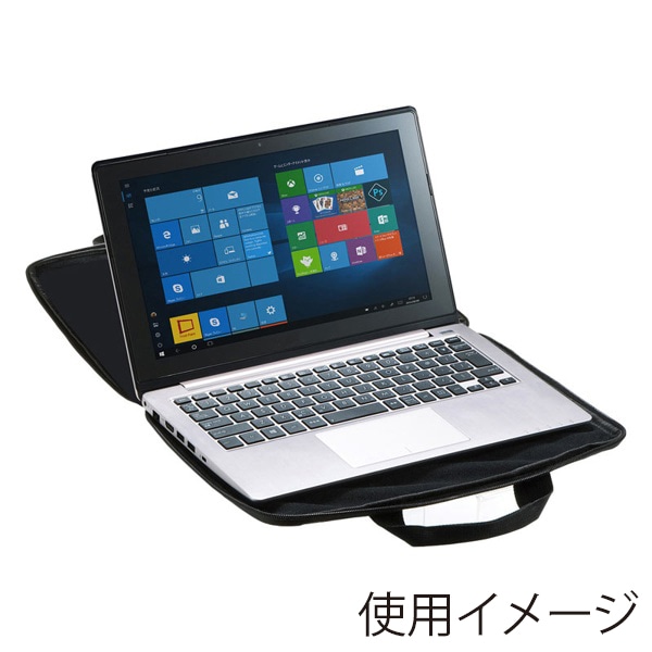 サンワサプライ 取っ手付きPCインナーケース 11.6型ワイド対応 IN-GH11BK 1個（ご注文単位1個）【直送品】