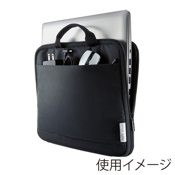 サンワサプライ 取っ手付きPCインナーケース 11.6型ワイド対応 IN-GH11BK 1個（ご注文単位1個）【直送品】