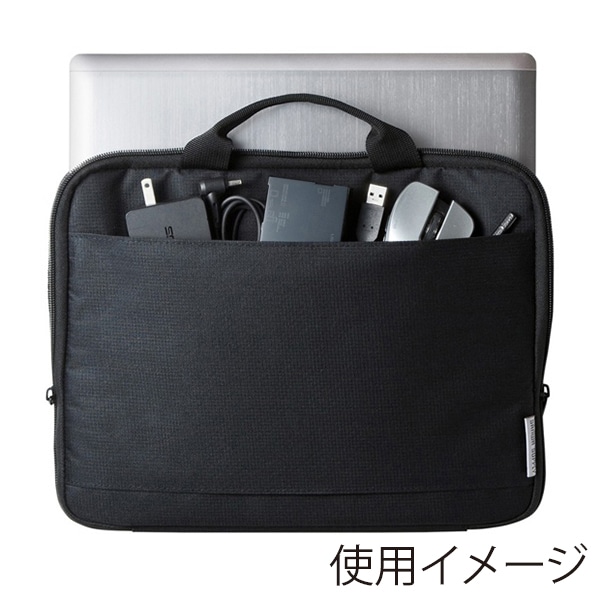 サンワサプライ 取っ手付きPCインナーケース 11.6型ワイド対応 IN-GH11BK 1個（ご注文単位1個）【直送品】