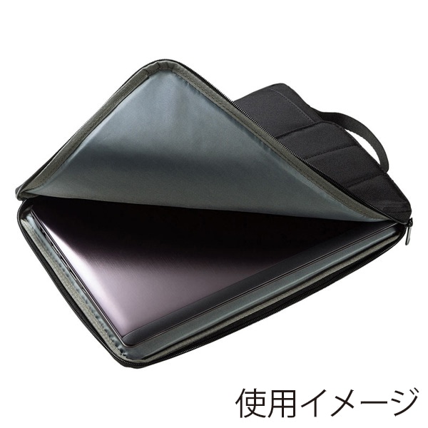 サンワサプライ カジュアルPCインナーケース 11.6型ワイド ブラック IN-CA11BK 1個（ご注文単位1個）【直送品】