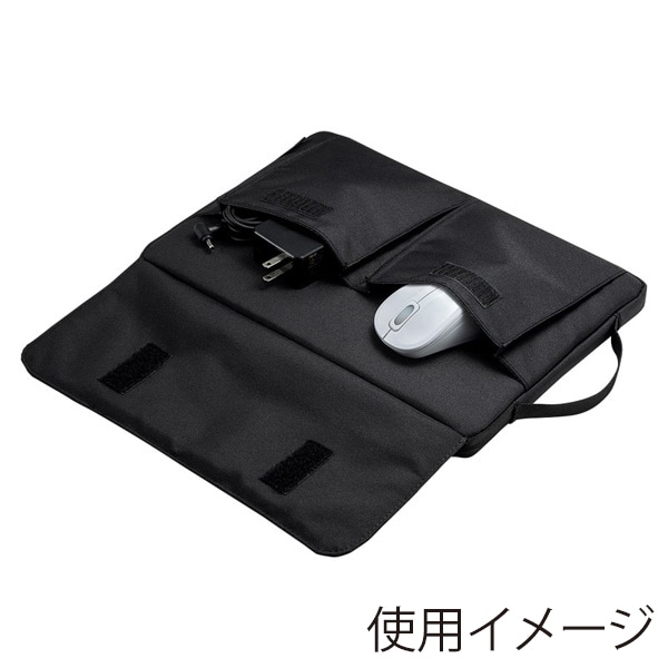 サンワサプライ カジュアルPCインナーケース 11.6型ワイド ブラック IN-CA11BK 1個（ご注文単位1個）【直送品】