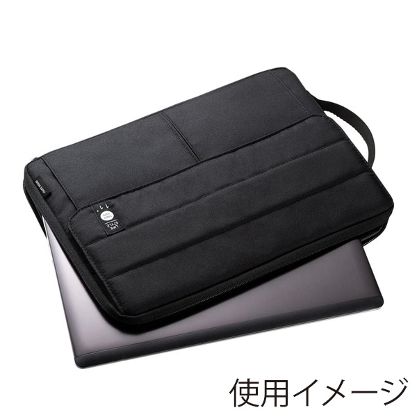 サンワサプライ カジュアルPCインナーケース 11.6型ワイド ブラック IN-CA11BK 1個（ご注文単位1個）【直送品】