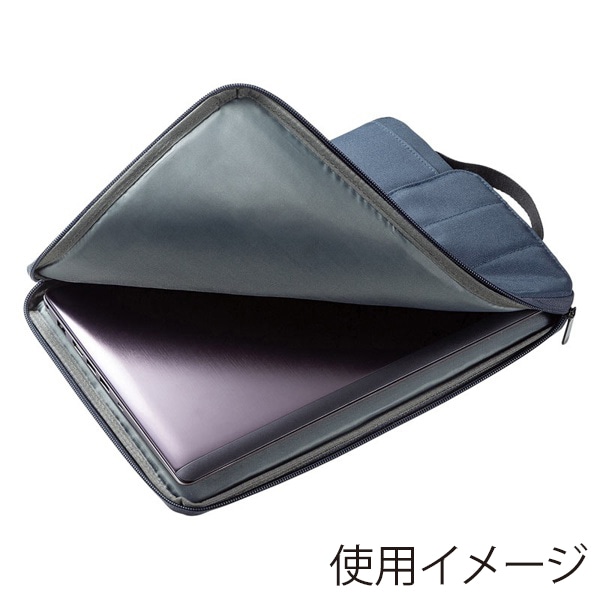 サンワサプライ カジュアルPCインナーケース 11.6型ワイド ネイビー IN-CA11NV 1個（ご注文単位1個）【直送品】