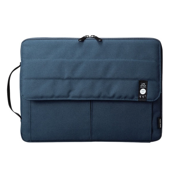 サンワサプライ カジュアルPCインナーケース 11.6型ワイド ネイビー IN-CA11NV 1個（ご注文単位1個）【直送品】