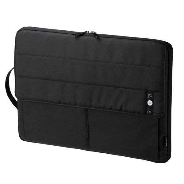 サンワサプライ カジュアルPCインナーケース 15.6型ワイド ブラック IN-CA15BK 1個（ご注文単位1個）【直送品】