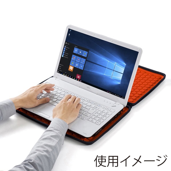 サンワサプライ セミハードPCインナーケース 15.6型ワイド対応 IN-EVA1501BK 1個（ご注文単位1個）【直送品】