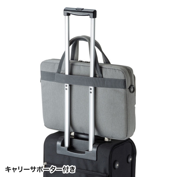 サンワサプライ カジュアルPCバッグ BAG-CA10GY 1個(ご注文単位1個)【直送品】