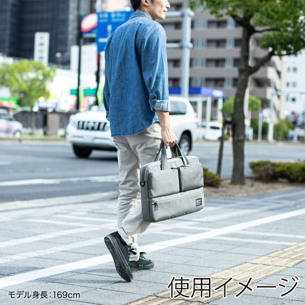 サンワサプライ カジュアルPCバッグ BAG-CA10GY 1個(ご注文単位1個)【直送品】