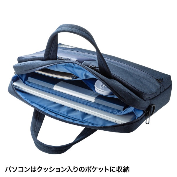 サンワサプライ カジュアルPCバッグ BAG-CA10NV 1個(ご注文単位1個)【直送品】