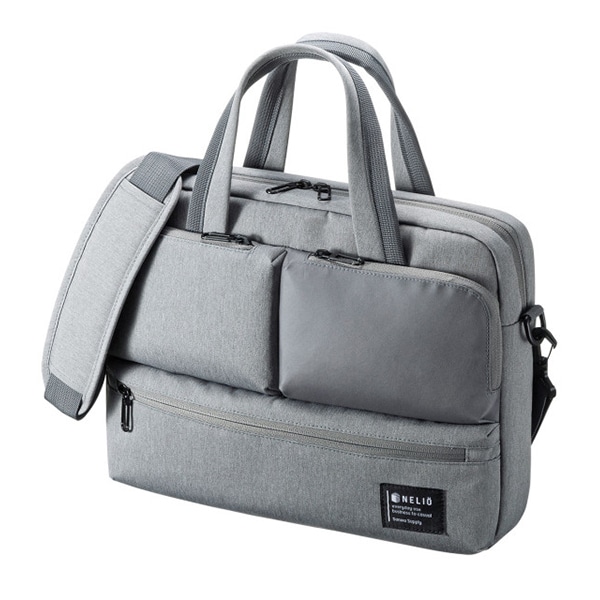 サンワサプライ カジュアルPCバッグ BAG-CA11GY 1個（ご注文単位1個）【直送品】