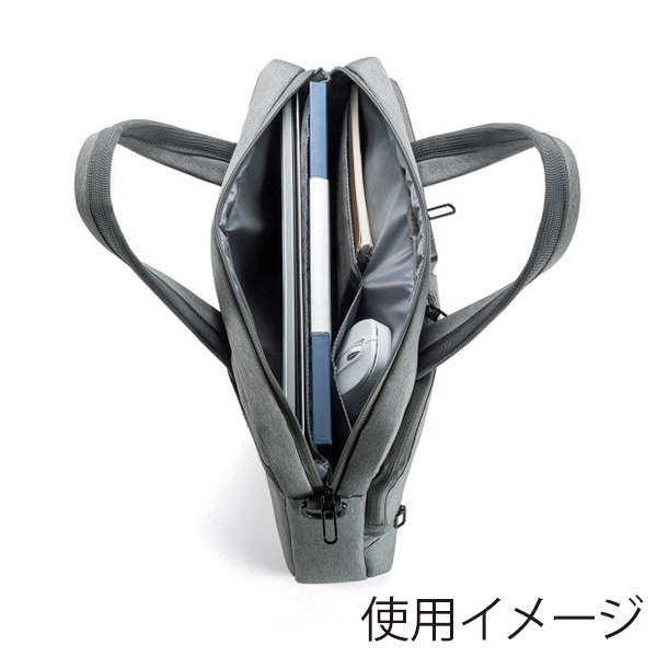サンワサプライ カジュアルPCバッグ BAG-CA11GY 1個(ご注文単位1個)【直送品】