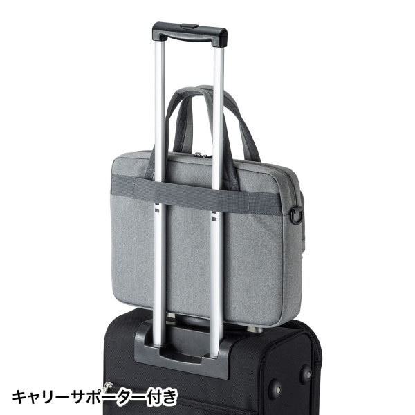 サンワサプライ カジュアルPCバッグ BAG-CA11GY 1個(ご注文単位1個)【直送品】