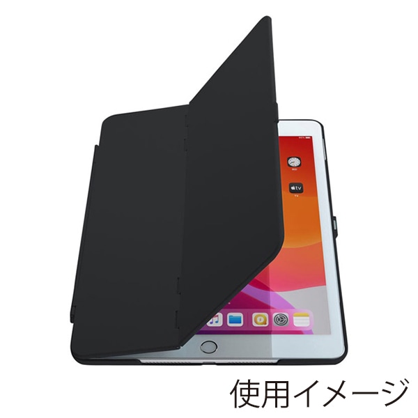 サンワサプライ iPad 10.2インチ ハードケース ブラック PDA-IPAD1604BK 1個（ご注文単位1個）【直送品】