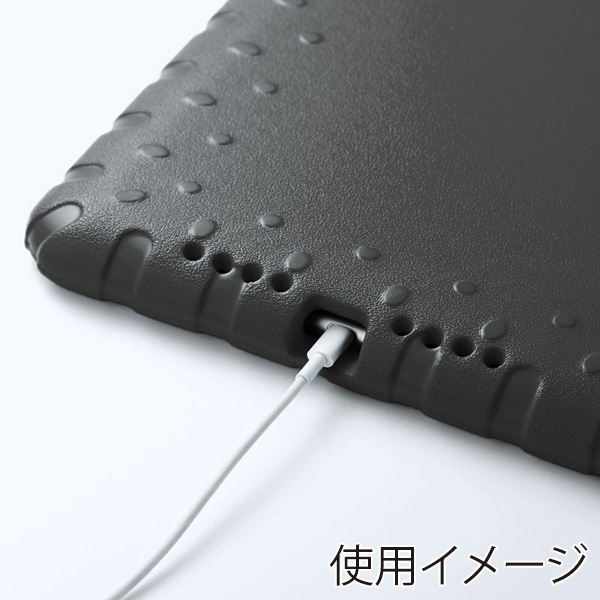 サンワサプライ iPad 10.2インチ 衝撃吸収ケース ブラック PDA-IPAD1605BK 1個(ご注文単位1個)【直送品】