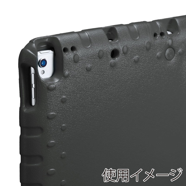 サンワサプライ iPad 10.2インチ 衝撃吸収ケース ブラック PDA-IPAD1605BK 1個(ご注文単位1個)【直送品】