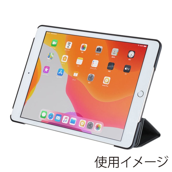 サンワサプライ iPad 10.2インチ ソフトレザーケース ブラック PDA-IPAD1607BK 1個（ご注文単位1個）【直送品】