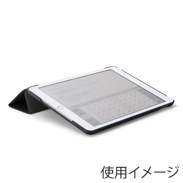 サンワサプライ iPad 10.2インチ ソフトレザーケース ブラック PDA-IPAD1607BK 1個（ご注文単位1個）【直送品】