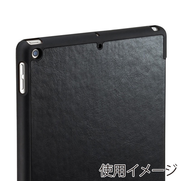 サンワサプライ iPad 10.2インチ ソフトレザーケース ブラック PDA-IPAD1607BK 1個（ご注文単位1個）【直送品】