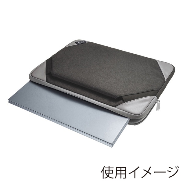 サンワサプライ 衝撃吸収PCケース 13.3型ワイド IN-MF13BK 1個（ご注文単位1個）【直送品】