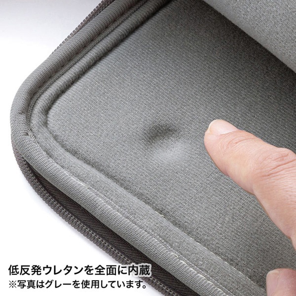 サンワサプライ 衝撃吸収PCケース 13.3型ワイド IN-MF13BK 1個（ご注文単位1個）【直送品】