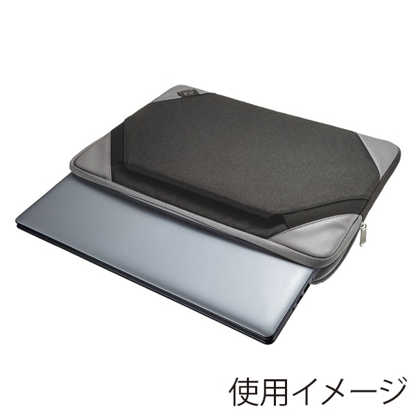 サンワサプライ 衝撃吸収PCケース 15.6型ワイド IN-MF15BK 1個（ご注文単位1個）【直送品】