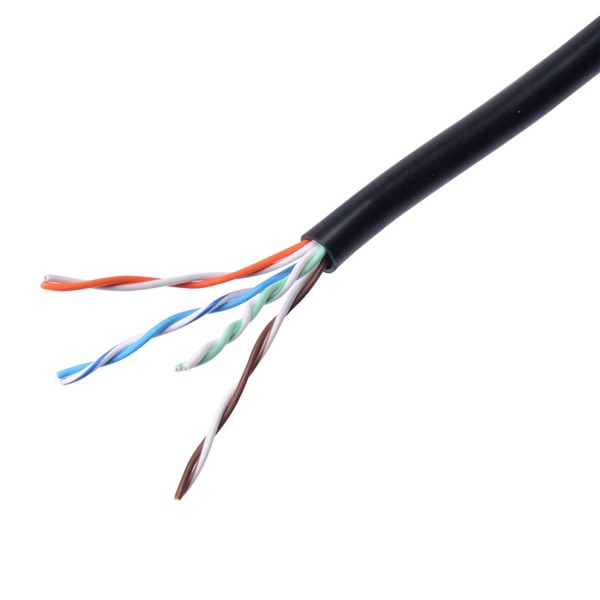 サンワサプライ UTP単線ケーブルのみ カテゴリ5e 100m ブラック KB-T5-CB100BKN 1個（ご注文単位1個）【直送品】