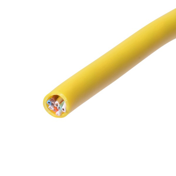 サンワサプライ UTP単線ケーブルのみ カテゴリ5e 100m イエロー KB-T5-CB100YN 1個（ご注文単位1個）【直送品】