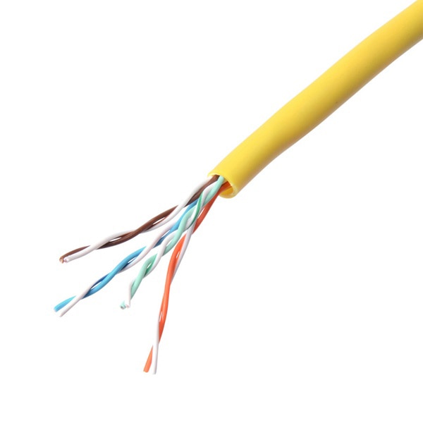 サンワサプライ UTP単線ケーブルのみ カテゴリ5e 100m イエロー KB-T5-CB100YN 1個（ご注文単位1個）【直送品】