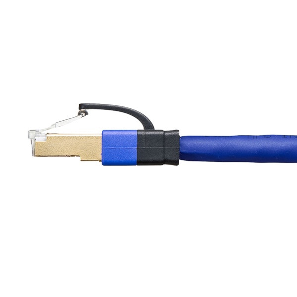 サンワサプライ LANケーブル カテゴリ7A 0.2m ブルー KB-T7A-002BL 1個（ご注文単位1個）【直送品】