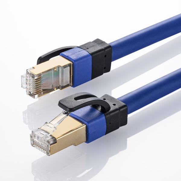 サンワサプライ LANケーブル カテゴリ7A 1m ブルー KB-T7A-01BL 1個(ご注文単位1個)【直送品】