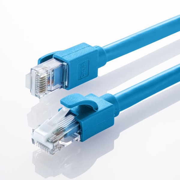 サンワサプライ LANケーブル カテゴリ6A 2m ブルー KB-T6ATS-02BL 1個(ご注文単位1個)【直送品】