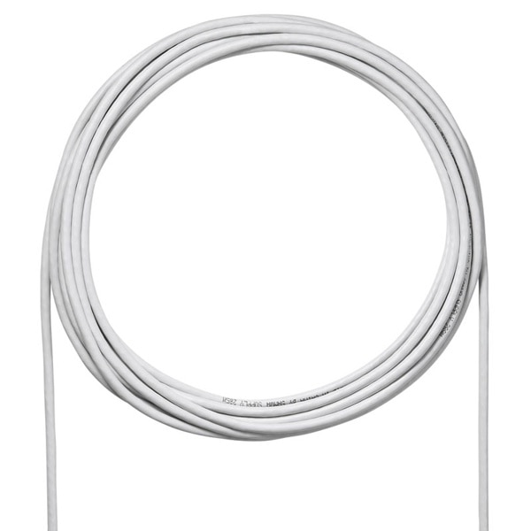 サンワサプライ LANケーブル カテゴリ6A ケーブルのみ 100m ホワイト KB-T6A-CB100W 1個（ご注文単位1個）【直送品】