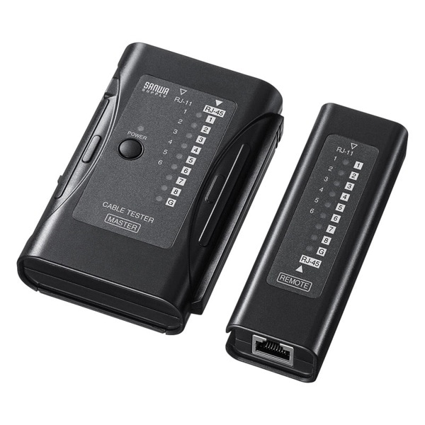 サンワサプライ LANケーブルテスター LAN-TST6 1個（ご注文単位1個）【直送品】