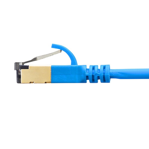 サンワサプライ 細径LANケーブル カテゴリ8 0.3m ブルー KB-T8SL-003BL 1個(ご注文単位1個)【直送品】