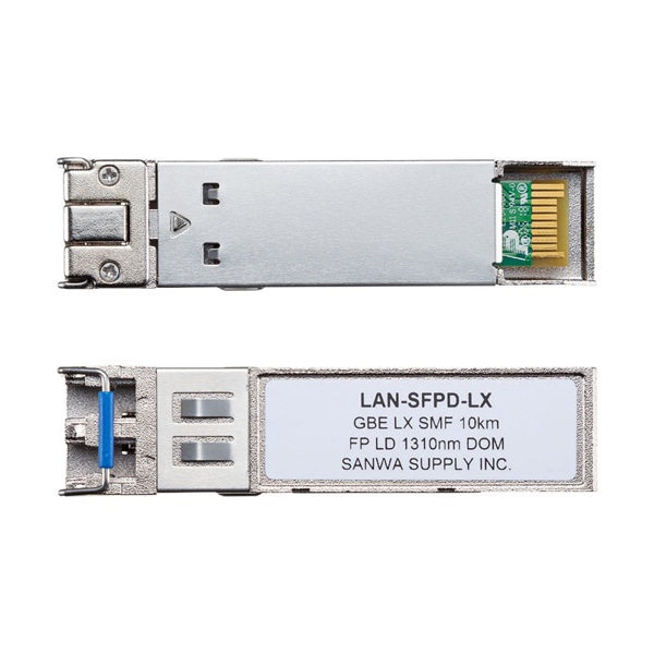 サンワサプライ SFP ギガビット用コンバータ デジタル診断監視DDMI対応 LAN-SFPD-LX 1個（ご注文単位1個）【直送品】