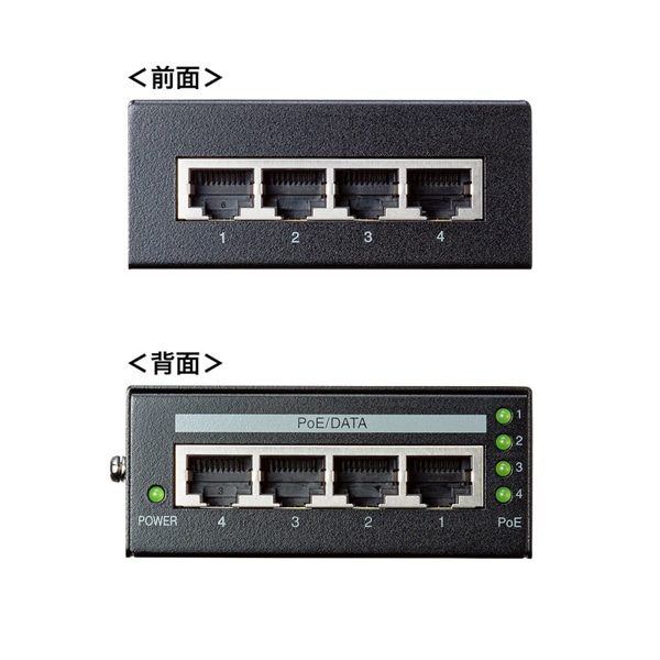 サンワサプライ PoEインジェクター 電源内蔵 30W対応 LAN-GIHINJ3 1個（ご注文単位1個）【直送品】