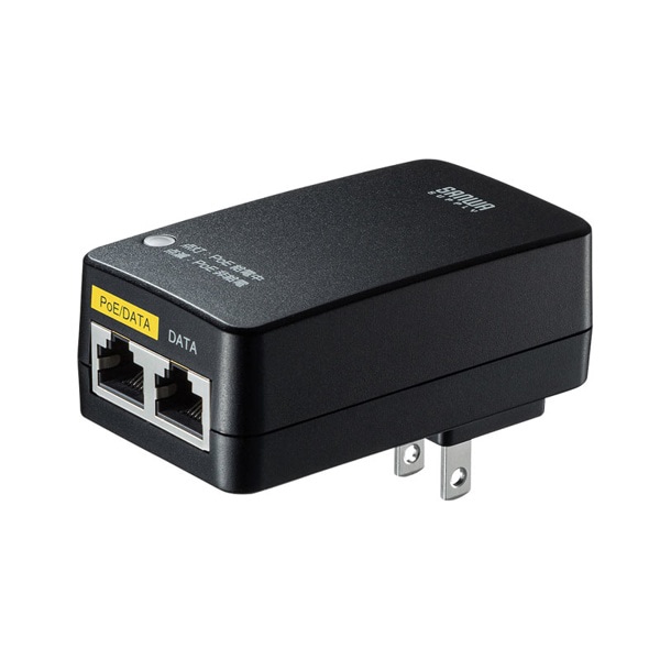 サンワサプライ PoEインジェクター アダプタ型 15.4W対応 LAN-GIHINJ4 1個（ご注文単位1個）【直送品】