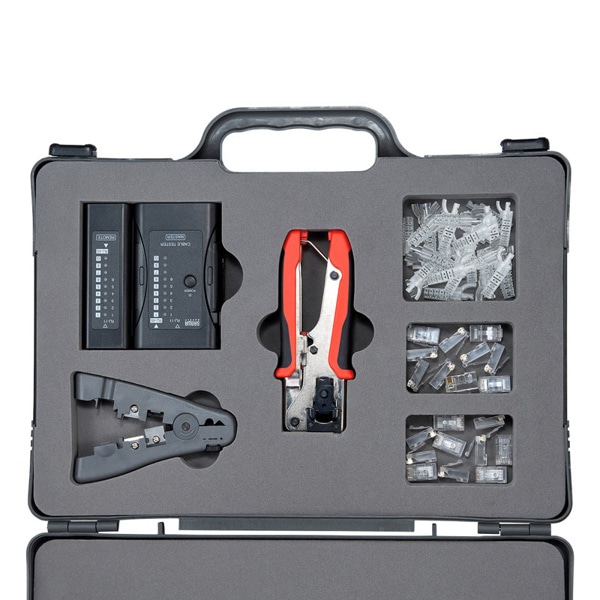 サンワサプライ LANケーブル自作工具キット カテゴリ6A/6対応 LAN-TLKIT3 1個(ご注文単位1個)【直送品】