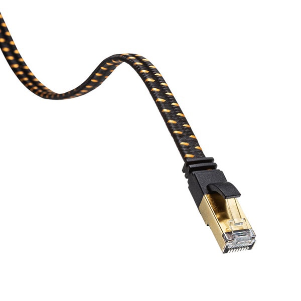 サンワサプライ メッシュフラットLANケーブル カテゴリ8 5m ブラック KB-T8MEFL-05BK 1個（ご注文単位1個）【直送品】