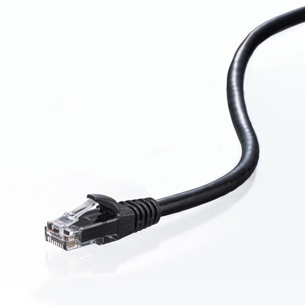 サンワサプライ より線LANケーブル カテゴリ6A 0.5m ブラック KB-T6AY-005BK 1個（ご注文単位1個）【直送品】