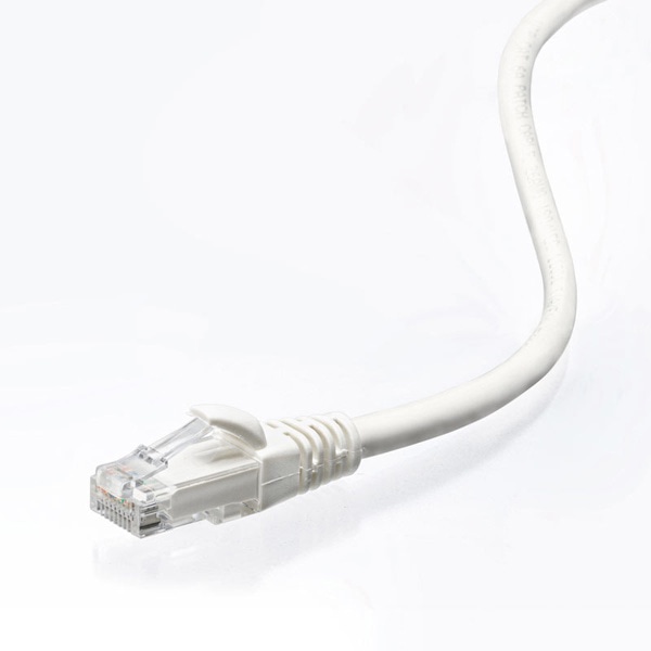 サンワサプライ より線LANケーブル カテゴリ6A 0.5m ホワイト KB-T6AY-005W 1個（ご注文単位1個）【直送品】