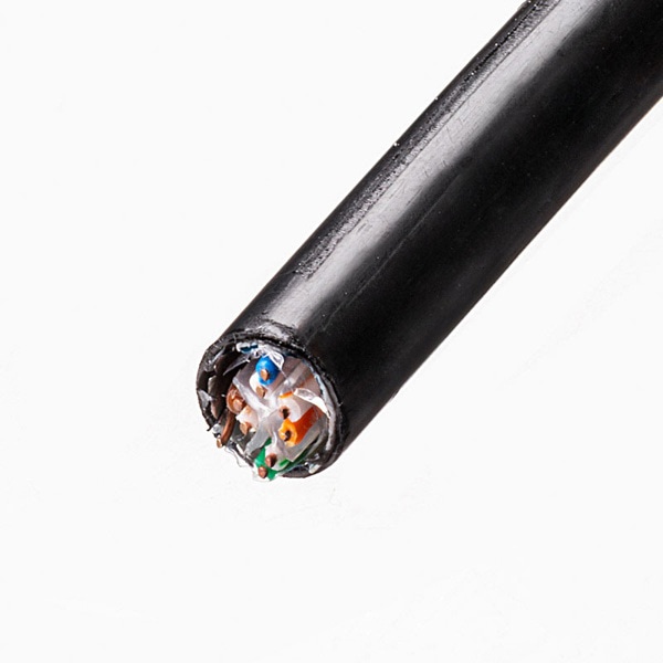 サンワサプライ 屋外用LANケーブル カテゴリ6A ケーブルのみ 100m ブラック KB-T6AAD-CB100BKN 1個(ご注文単位1個)【直送品】