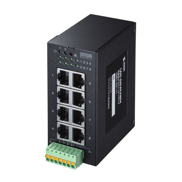 サンワサプライ 産業用ギガスイッチングハブ 8ポート LAN-GIGAFA804 1個（ご注文単位1個）【直送品】