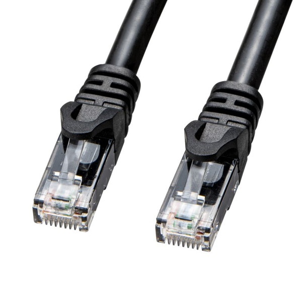 サンワサプライ 屋外用防水LANケーブル カテゴリ6A 5m KB-T6AWP-05BK 1個（ご注文単位1個）【直送品】