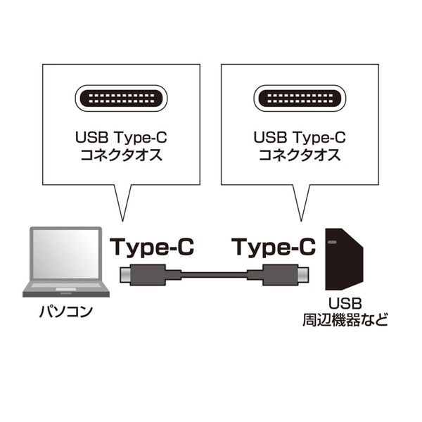 サンワサプライ USB TypeCケーブル 3.2Gen1対応 2m KU30-CCP320 1個（ご注文単位1個）【直送品】