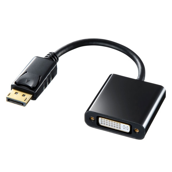 サンワサプライ 変換アダプタ DisplayPort-DVI AD-DPDVA01 1個（ご注文単位1個）【直送品】