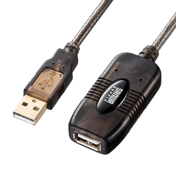 サンワサプライ USBアクティブリピーターケーブル 30m延長 KB-USB-R230 1個（ご注文単位1個）【直送品】