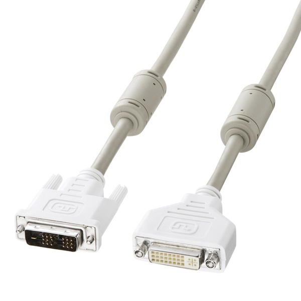 サンワサプライ DVI延長ケーブル デジタル シングルリンク 2m KC-DVI-EN2K3 1個（ご注文単位1個）【直送品】